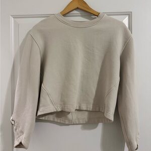 lululemon athletica braided Off-White Sweatshirt